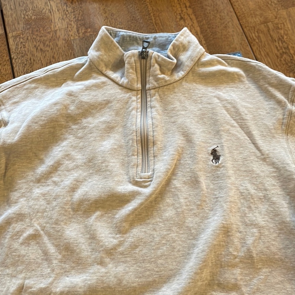 Polo Ralph Lauren quarter zip tan size large